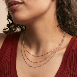Collier Daralea Argent Tricolore - Colliers fantaisie Femme | Histoire d’Or