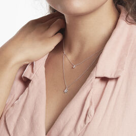 Collier Shone Argent Oxyde De Zirconium - Colliers Etoile Femme | Histoire d’Or
