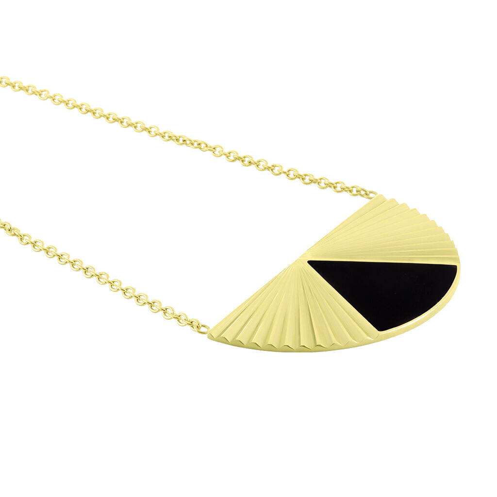 Collier Acier Dore Sunshine - Colliers fantaisie Femme | Histoire d’Or