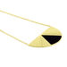 Collier Acier Dore Sunshine - Colliers fantaisie Femme | Histoire d’Or