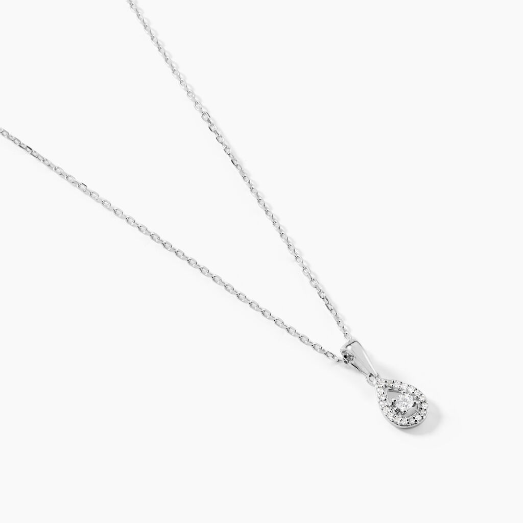 Collier Domitia Or Blanc Diamant - Colliers Femme | Histoire d’Or