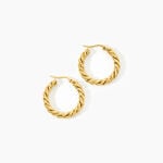 Cr&eacute;oles Ambra Acier Jaune - Boucles d'oreilles cr&eacute;oles Femme | Histoire d&rsquo;Or