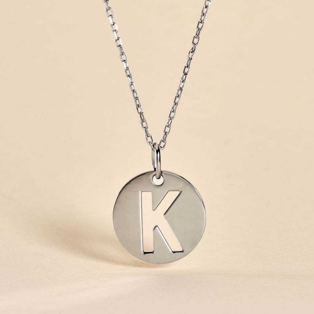 Pendentif Elio K Argent Blanc - Pendentifs Famille | Histoire d’Or