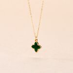 Collier Marvella Or Jaune Malachite - Colliers Femme | Histoire d&rsquo;Or