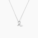 Collier Briaga Argent Blanc Oxyde De Zirconium - Colliers fantaisie Femme | Histoire d&rsquo;Or