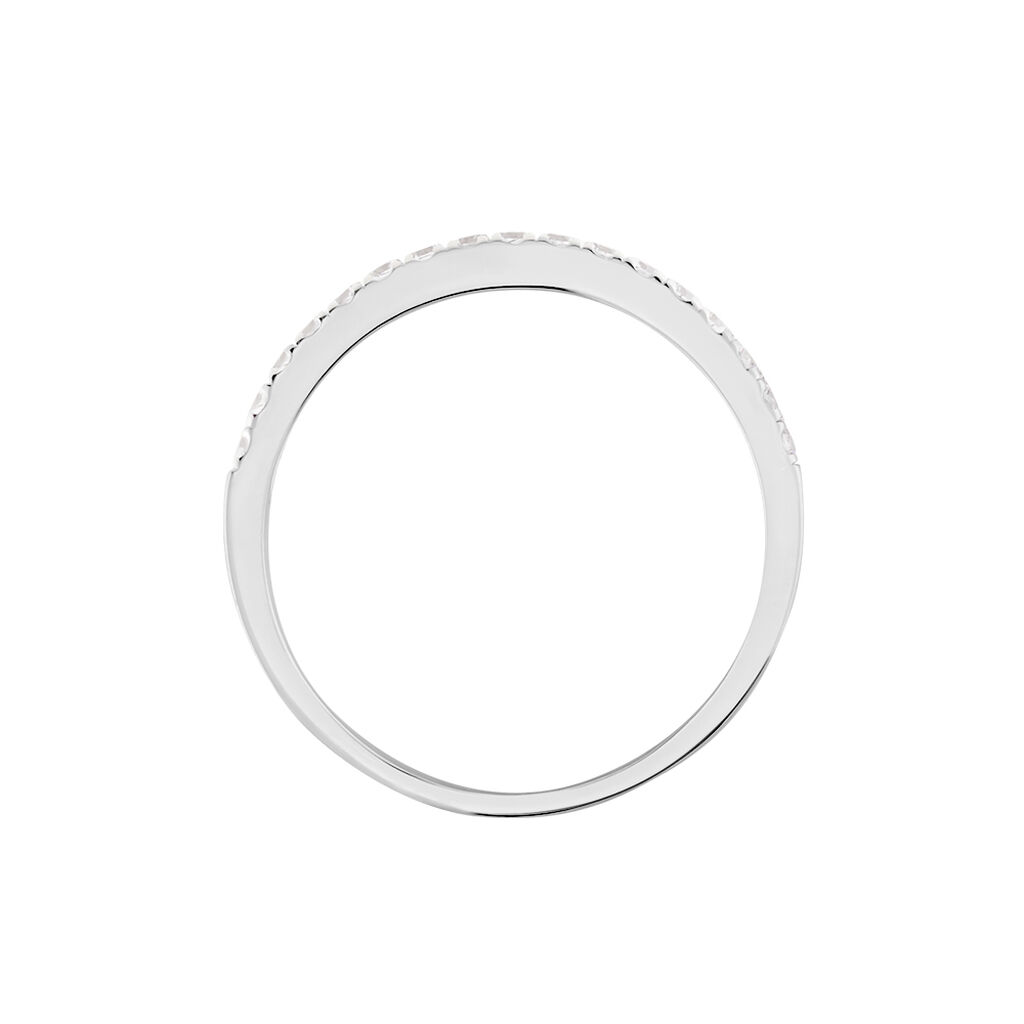 Alliance Florence Argent Blanc Oxyde De Zirconium - Alliances Femme | Histoire d’Or