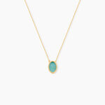 Collier Pernia Or Jaune Amazonite - Colliers Femme | Histoire d&rsquo;Or