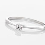 Bague Solitaire One Or Blanc Diamant - Bagues solitaires Femme | Histoire d&rsquo;Or