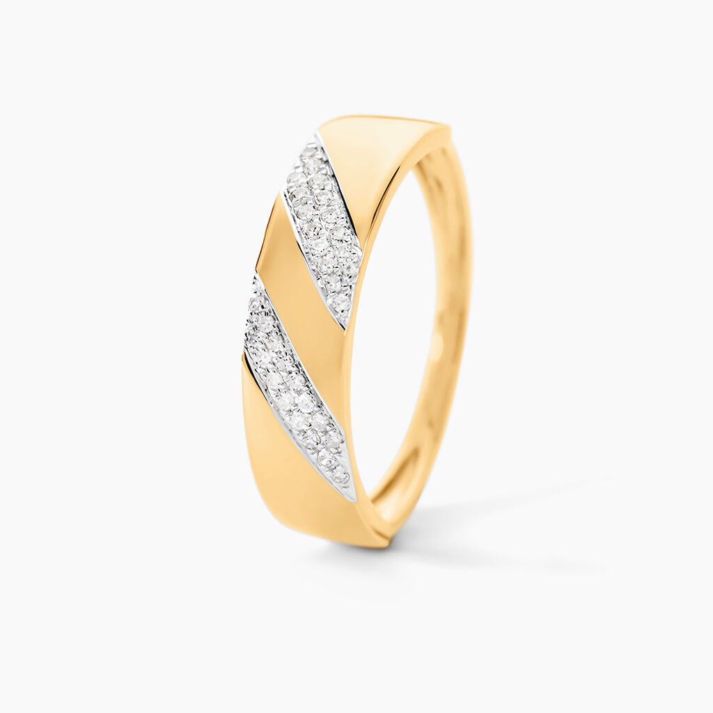 Bague Shalanda Or Jaune Diamant - Bagues avec pierre Femme | Histoire d’Or