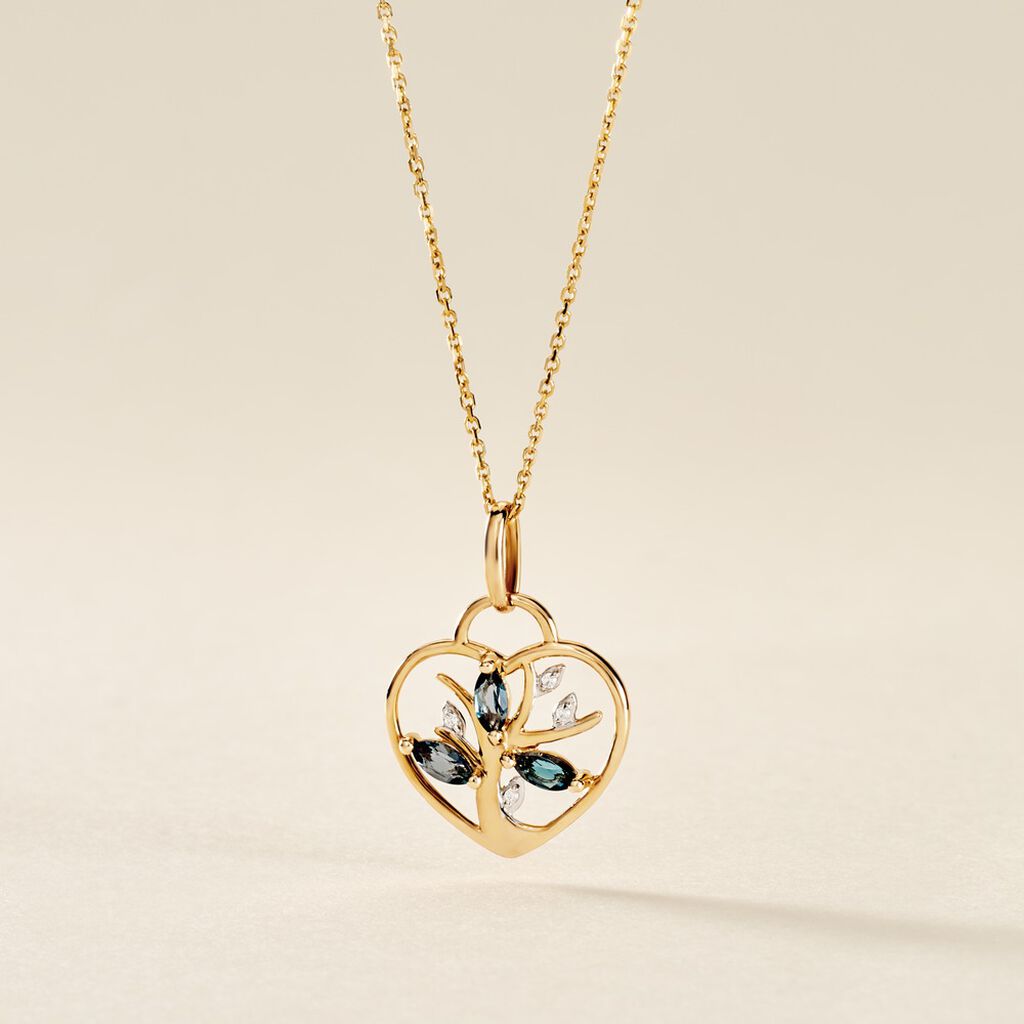 Pendentif Baylee Or Jaune Topaze Oxyde De Zirconium - Pendentifs Femme | Histoire d’Or