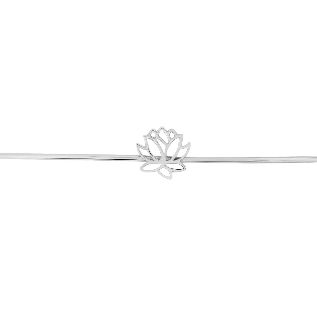 Bracelet Jonc Rosita Argent Blanc - Bracelets joncs Femme | Histoire d’Or