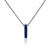 Collier Jourdan Acier Noir Sodalite - Colliers Homme | Histoire d’Or