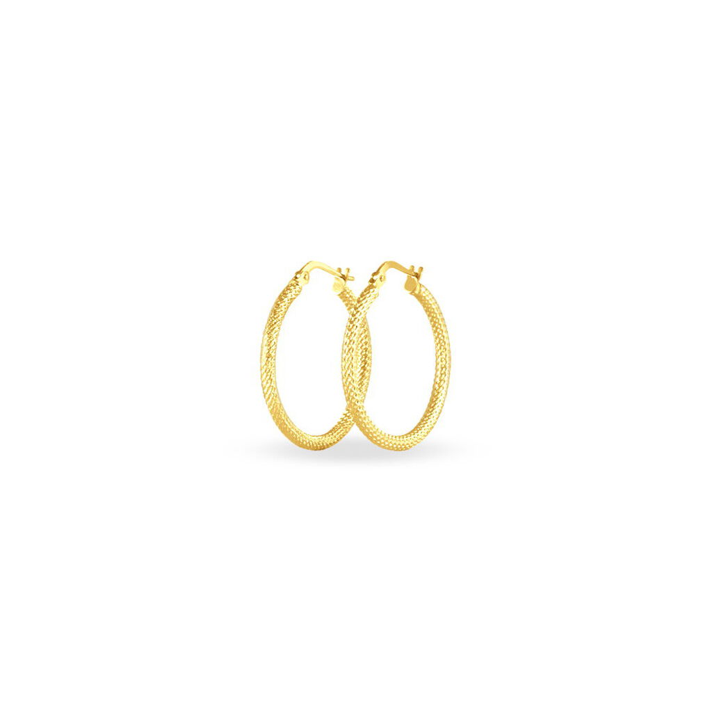 Créoles Ulrica Or Jaune - Boucles d'oreilles créoles Femme | Histoire d’Or