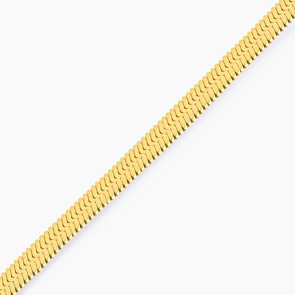 Bracelet Hera Melitta Acier Dor&eacute; - Bracelets cha&icirc;ne Femme | Histoire d&rsquo;Or