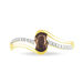 Bague Anja Or Jaune Quartz Et Diamant - Bagues solitaires Femme | Histoire d’Or