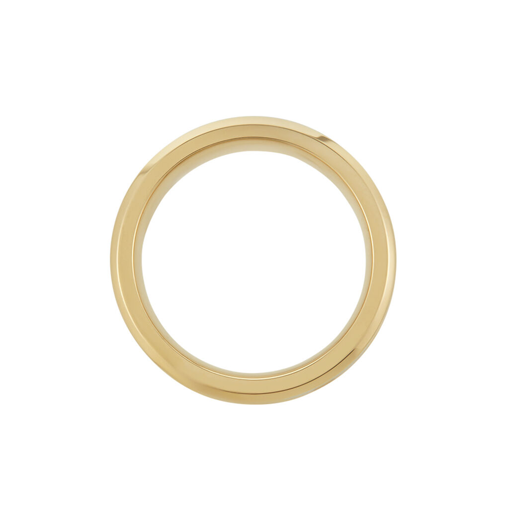 Bague Jourdan Oahu Acier Blanc Et Jaune - Bagues fantaisie Homme | Histoire d’Or