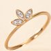 Bague Palmiritio Or Jaune Diamant - Bagues avec pierre Femme | Histoire d&rsquo;Or