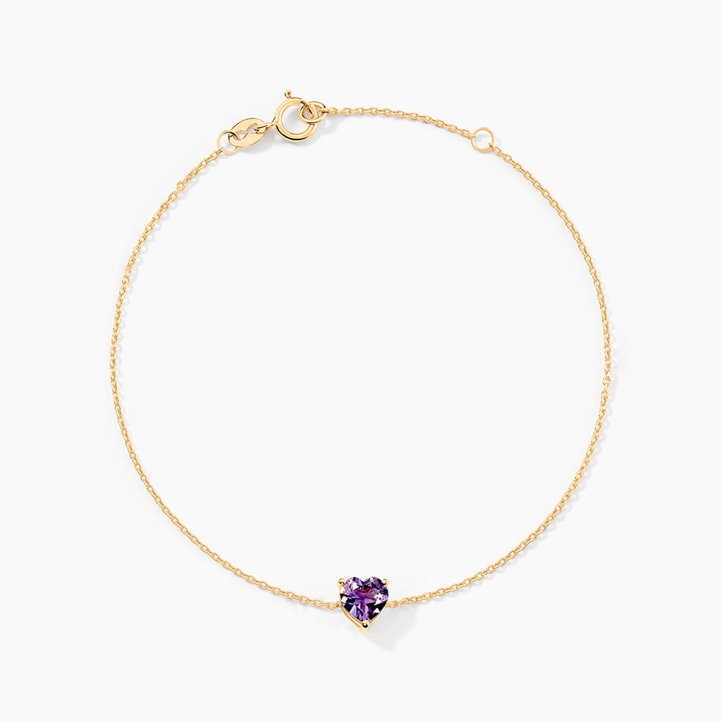 Bracelet Tender Love Or Jaune Am&eacute;thyste - Bracelets Femme | Histoire d&rsquo;Or