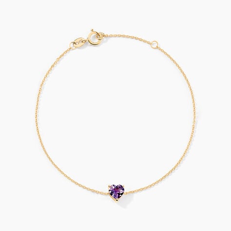 Bracelet Tender Love Or Jaune Am&eacute;thyste - Bracelets Femme | Histoire d&rsquo;Or