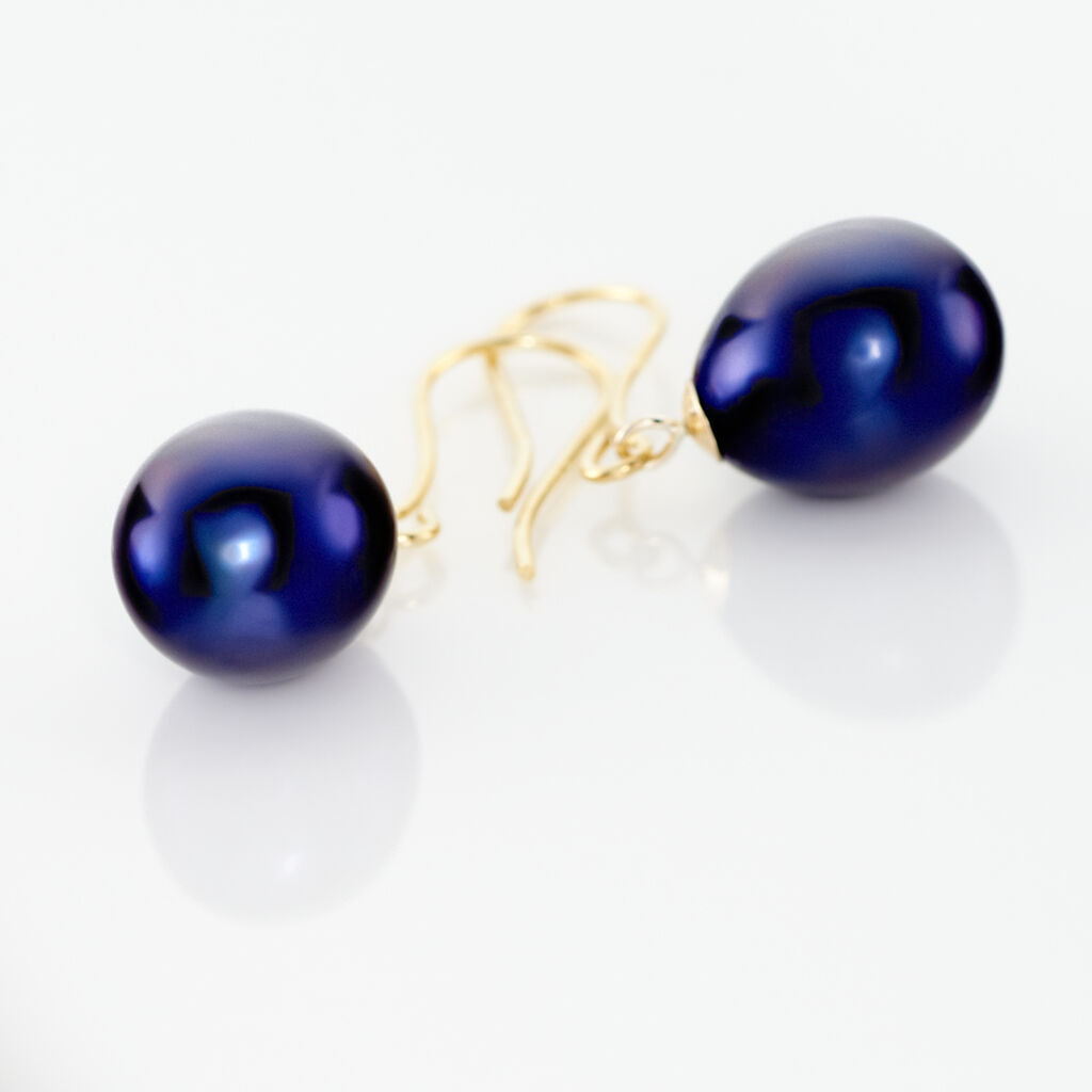 Boucles D'oreilles Pendantes Severiane Or Jaune Perle De Culture - Boucles d'oreilles pendantes Femme | Histoire d’Or
