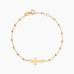 Bracelet Evelina Maille Boule Or Jaune - Bracelets Communion Enfant | Histoire d&rsquo;Or