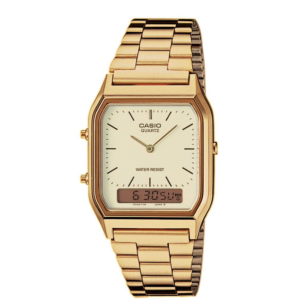 Montre Casio Collection Vintage Champagne - Montres Famille | Histoire d’Or