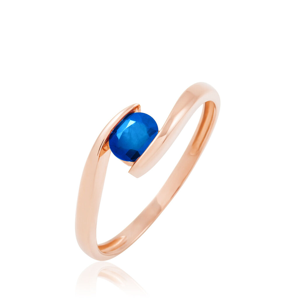 Bague Camilia Or Rose Topaze - Bagues solitaires Femme | Histoire d’Or
