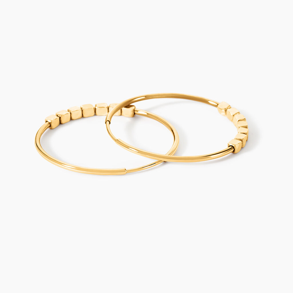 Créoles Spiro Or Jaune - Boucles d'oreilles créoles Femme | Histoire d’Or