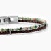 Bracelet Jourdan Cuir De Vache Noir Agate - Bracelets Homme | Histoire d&rsquo;Or