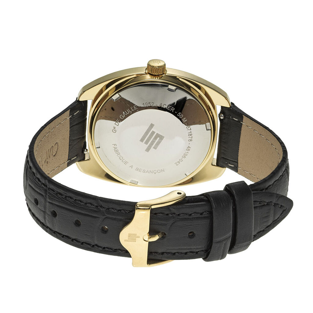 Montre Lip General De Gaulle Noir - Montres Unisex | Histoire d&rsquo;Or