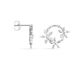 Boucles D'oreilles Pendantes Elinia Argent Blanc Oxyde De Zirconium - Boucles d'oreilles fantaisie Femme | Histoire d’Or