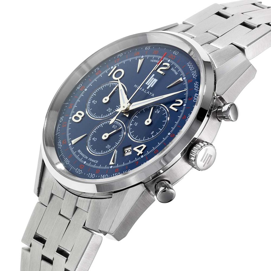 Montre Lip Himalaya Chrono Bleu - Montres Homme | Histoire d’Or