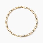 Bracelet Or Bicolore Danae - Bracelets cha&icirc;ne Homme | Histoire d&rsquo;Or