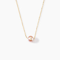 Collier Sissy Or Jaune Perle De Culture