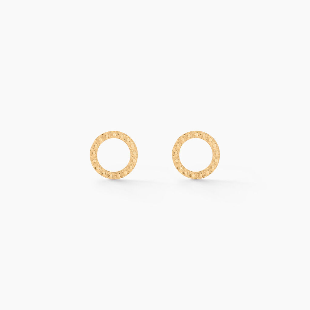 Boucles D'oreilles Puces Cesar Or Jaune - Clous d'oreilles Femme | Histoire d’Or