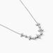 Collier Midnight Flower Argent Blanc Oxyde De Zirconium - Colliers fantaisie Femme | Histoire d’Or
