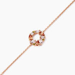 Bracelet Camelia Argent Rose Oxyde De Zirconium - Bracelets Femme | Histoire d&rsquo;Or