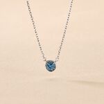 Collier Auxana Argent Blanc Oxyde De Zirconium - Colliers fantaisie Femme | Histoire d&rsquo;Or