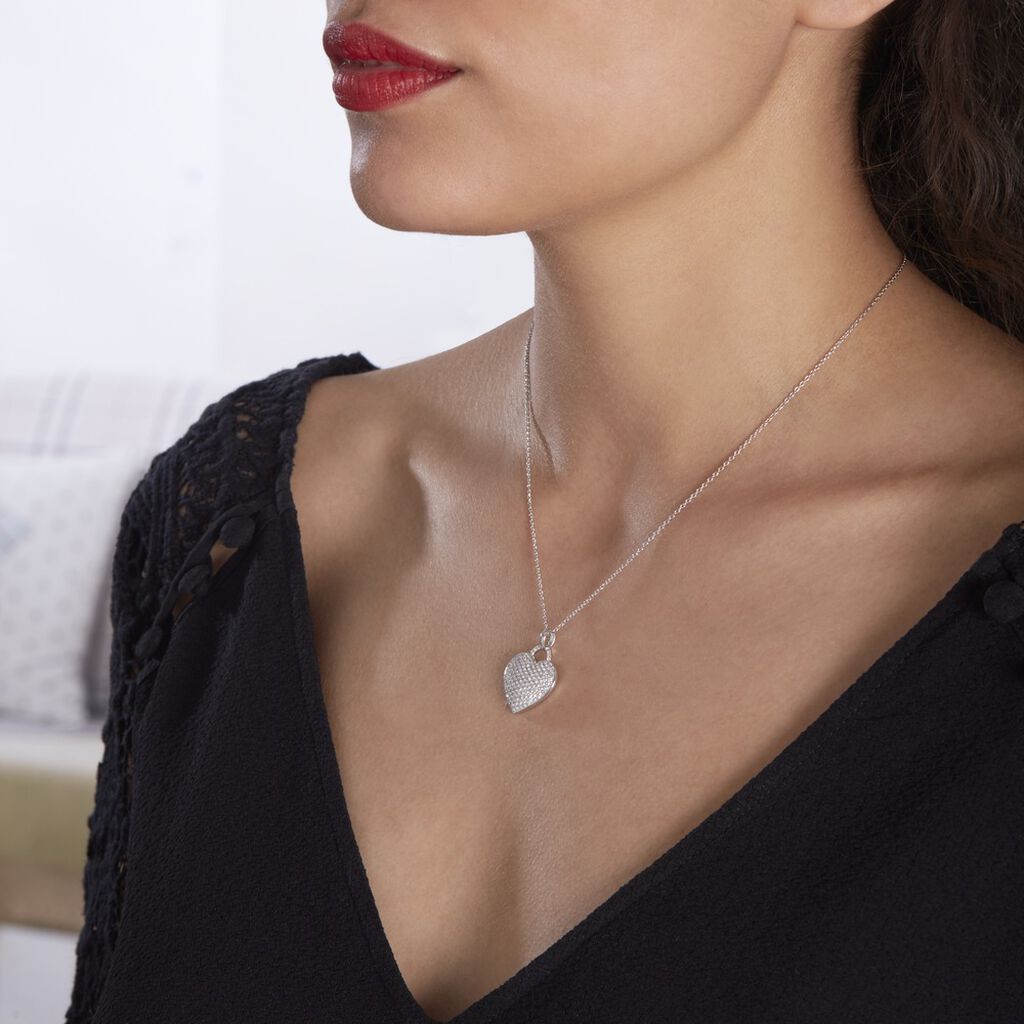 Collier Achilles Argent Blanc Oxyde De Zirconium - Colliers Femme | Histoire d’Or