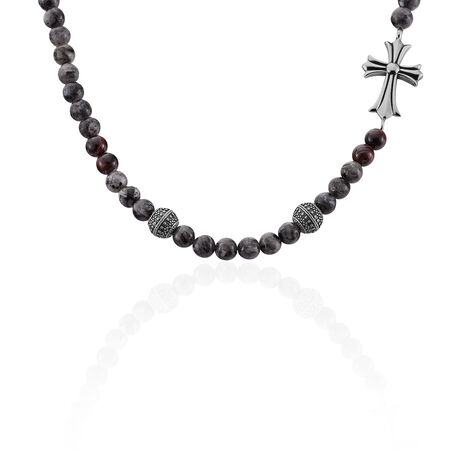 Collier Palome Acier Gris - Colliers Croix Homme | Histoire d’Or