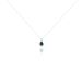 Collier Angelika Or Blanc Emeraude Et Diamant - Colliers Femme | Histoire d’Or