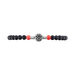 Bracelet Lysane Acier Blanc Pierre De Synthese Et Olivine - Bracelets fantaisie Homme | Histoire d’Or