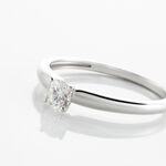 Bague Solitaire Flora Or Blanc Diamant - Bagues solitaires Femme | Histoire d&rsquo;Or