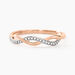 Bague Alizee Or Rose Diamant - Bagues avec pierre Femme | Histoire d’Or