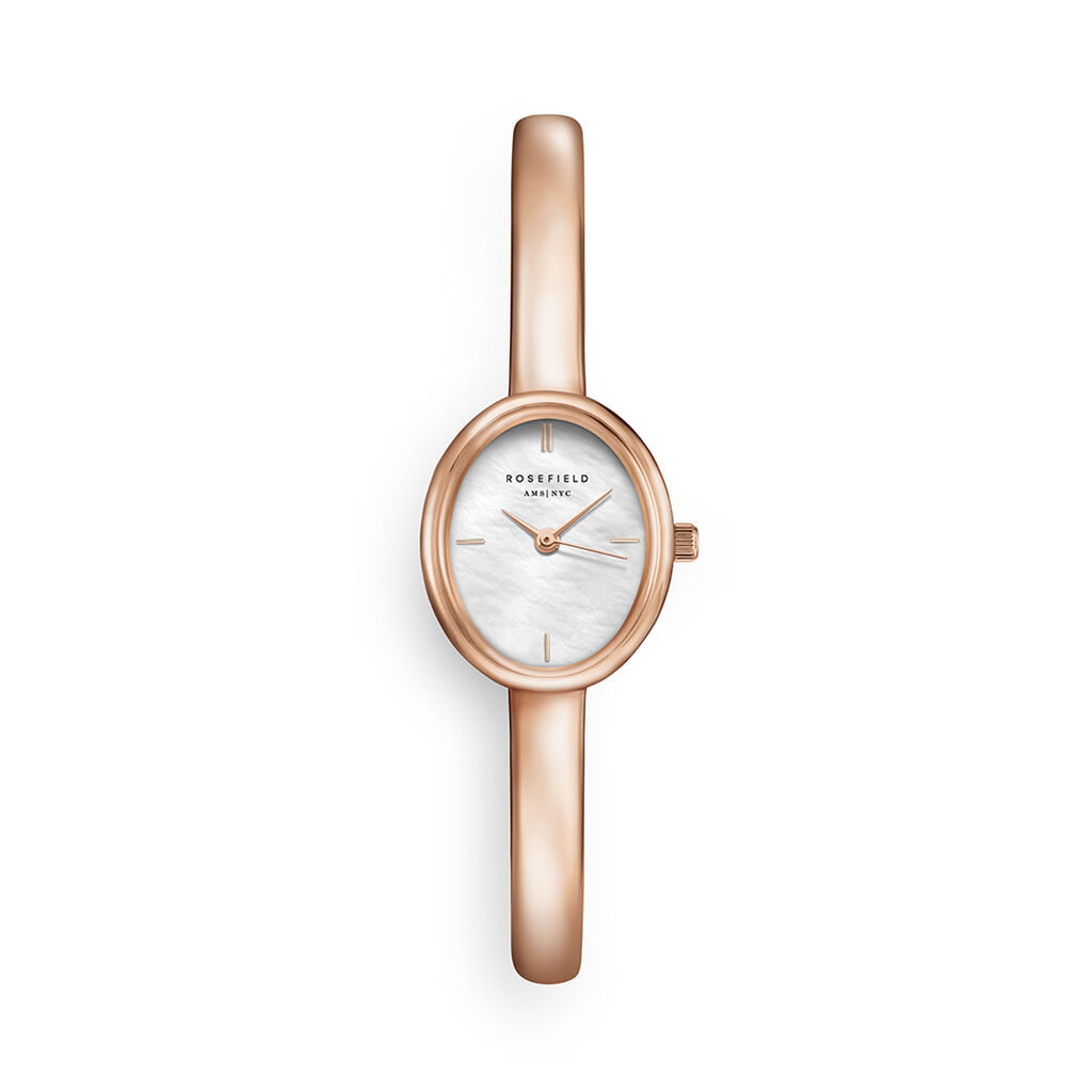 Montre Rosefield Studio Bangle Nacre Blanche - Montres Femme | Histoire d&rsquo;Or