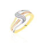 Bague Or Tricolore Dionyse Oxydes De Zirconium - Bagues avec pierre Femme | Histoire d&rsquo;Or