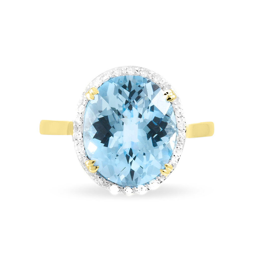 Bague Anna Or Jaune Topaze Et Diamant - Bagues solitaires Femme | Histoire d’Or