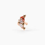 Bijoux D'oreilles Camelia Argent Rose Oxyde De Zirconium - Boucles d'oreilles fantaisie Femme | Histoire d&rsquo;Or