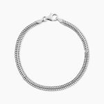 Bracelet Anne-sylvieae Argent Blanc - Bracelets cha&icirc;ne Femme | Histoire d&rsquo;Or