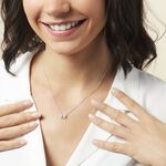 Collier Laurine Argent Blanc Oxyde De Zirconium - Colliers fantaisie Femme | Histoire d&rsquo;Or